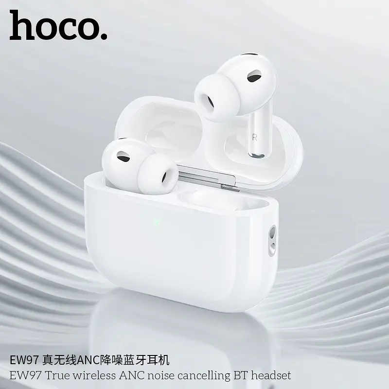 Бездротові навушники TWS HOCO EW97 True wireless ANC noise reduction BT headset White - фото 8