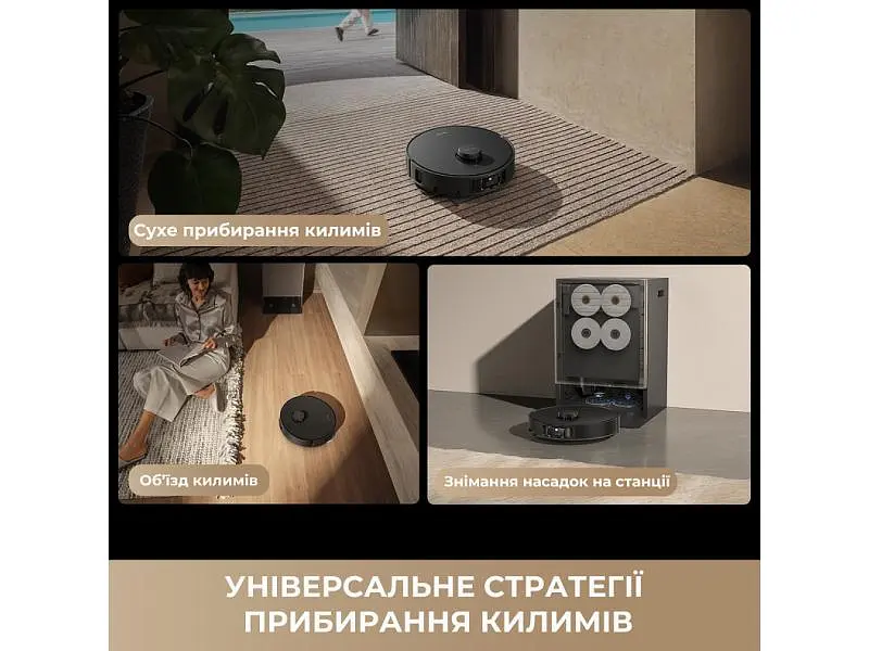 Робот-пилосос з вологим прибиранням Dreame Matrix 10 Pro Black (RLM61HE-Bl) - фото 2