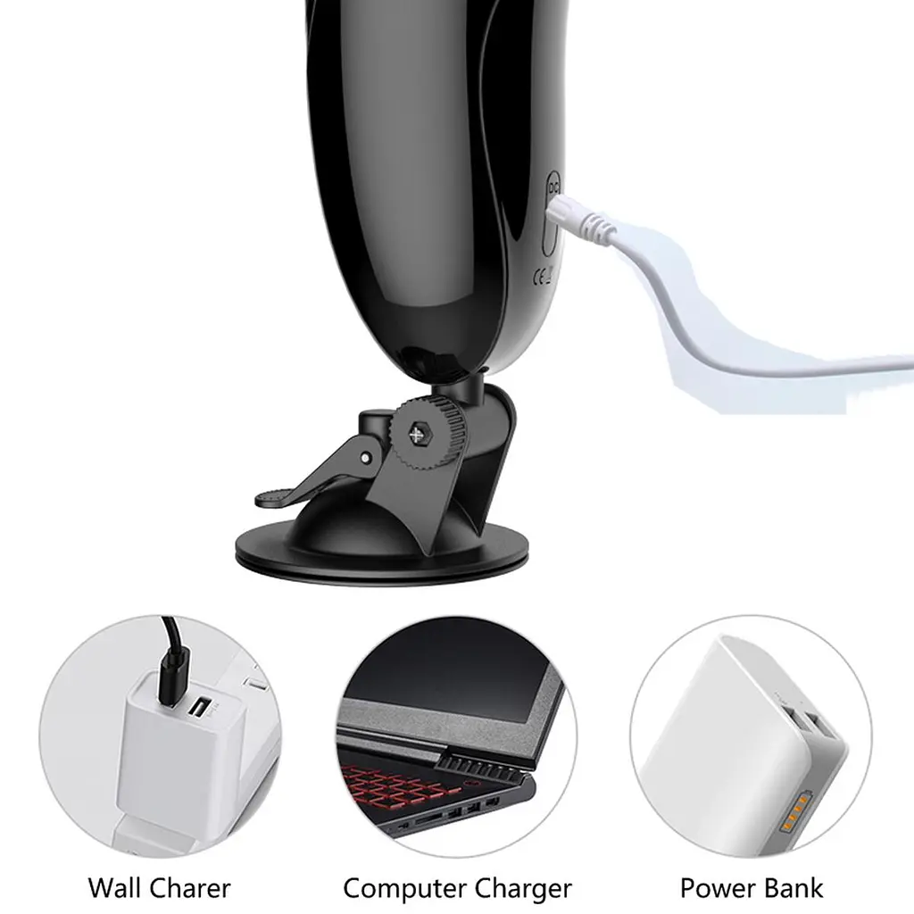 Мастурбатор вагіна Vibrating Masturbation Cup USB 7 + Interactive Function / Talk Mode Boss Series 63-00033 102614 - фото 8