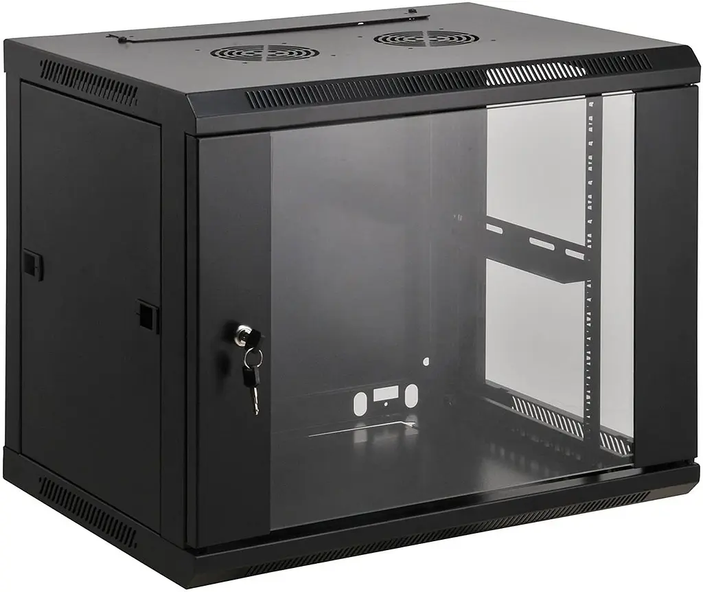 Шафа настінна 19", 9Ux570x450, (ШxГ), розібрана, чорна