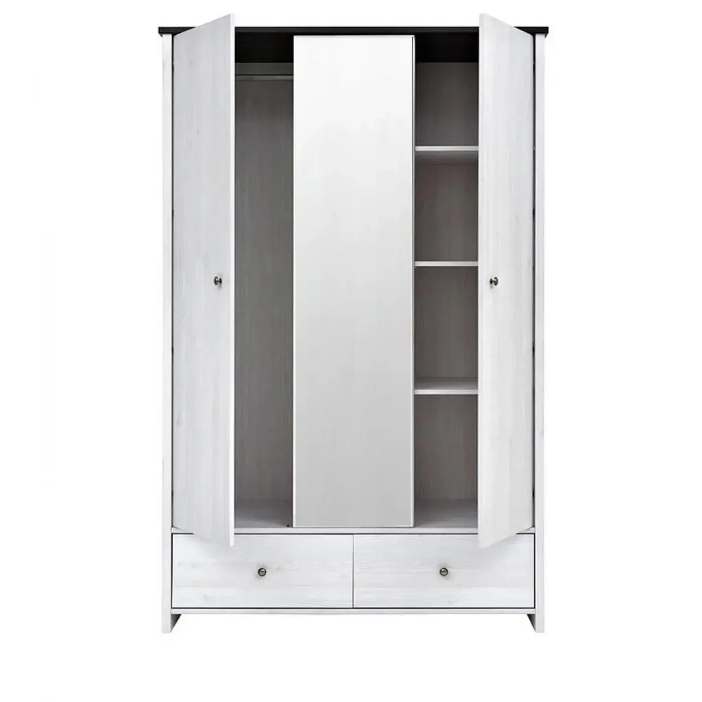 Шафа для одягу ВМК Порто SZF2D1L2S з дзеркалом Джанні/Сосна ларіко (GRB-1834) - фото 3