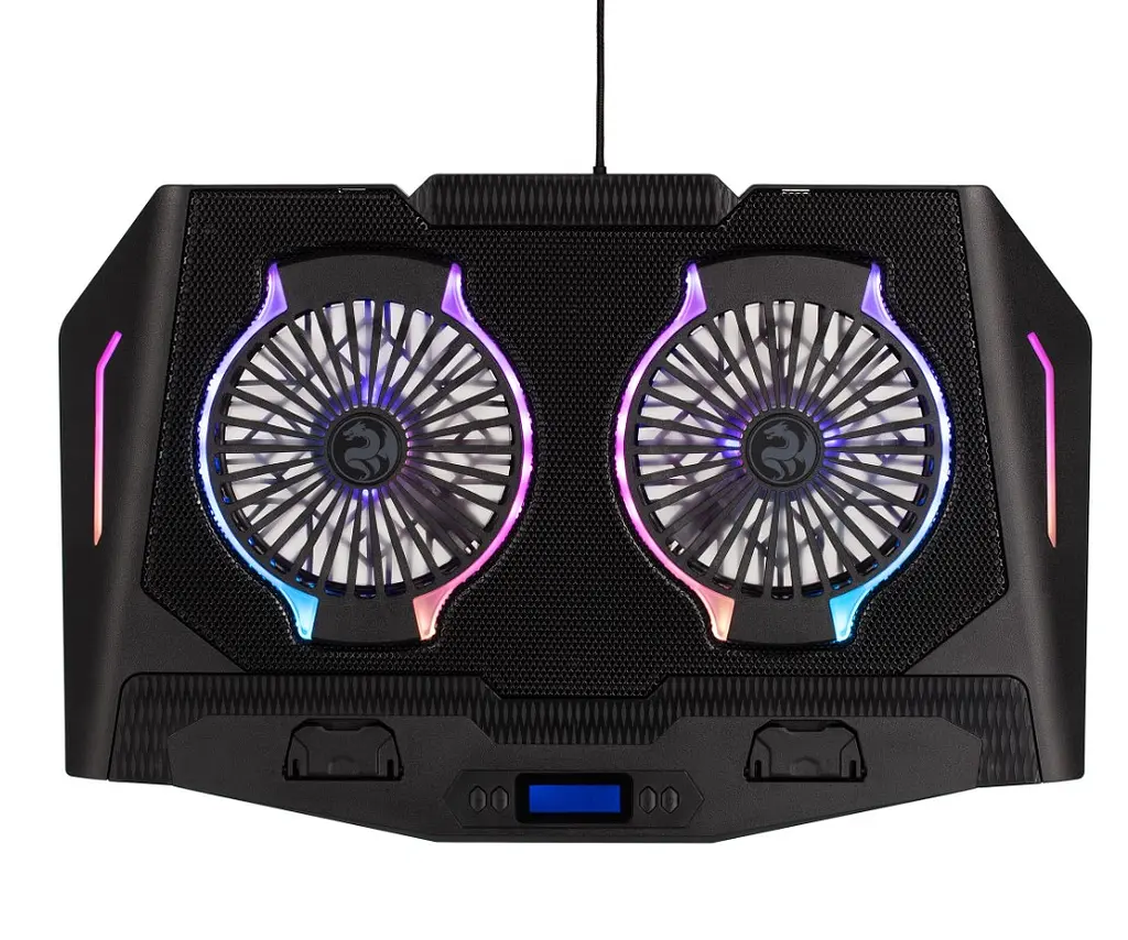 Охлаждающая подставка для ноутбука 15.6-17.3 дюйма 2E Gaming CPG006 2xFan RGB LED - фото 2