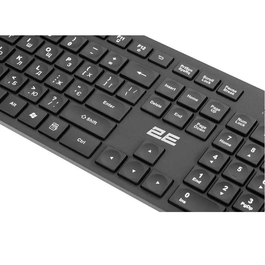 Клавиатура 2E KS260 Wireless EN/UA Black (2E-KS260WB) - фото 3