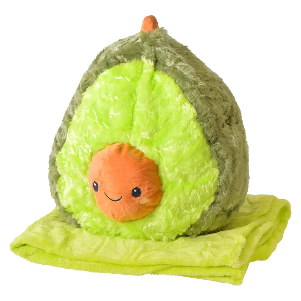 М'яка іграшка+плед A-Toys 40х30х40 см зелена - фото 5