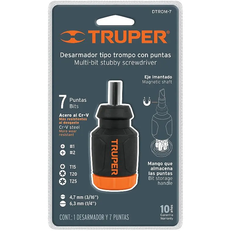 Викрутка-ручка Truper Mini 7 біт (DTROM-7) - фото 3