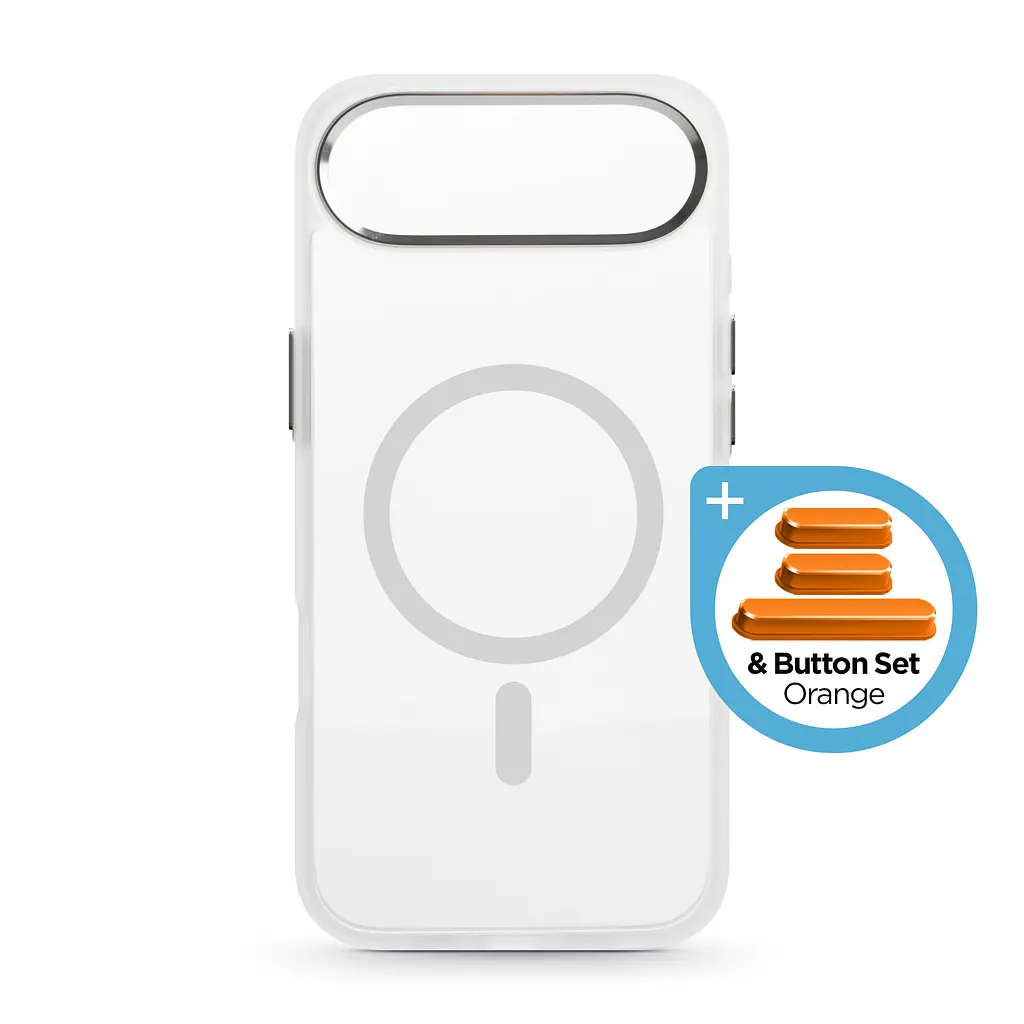 Чехол для Apple iPhone 17 Air, Unit MagSafe, белый, прозрачный, магсейф, противоударный, магнитный, панель-накладка с поддержкой MagSafe, с поддержкой беспроводной зарядки, TPU+PC, защита всего корпуса, ударостойкий, ArmorStandart (ARM90583) - фото 2
