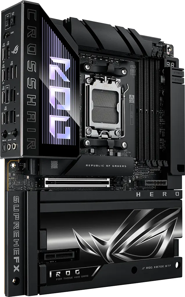 Материнська плата Asus ROG CROSSHAIR X870E HERO BTF sAM5 X870E 4xDDR5 M.2 HDMI WiFi BT ATX - фото 3