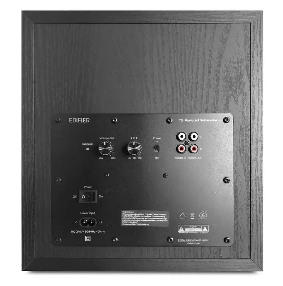 Сабвуфер Edifier T5 Subwoofer Black 70Вт - фото 3