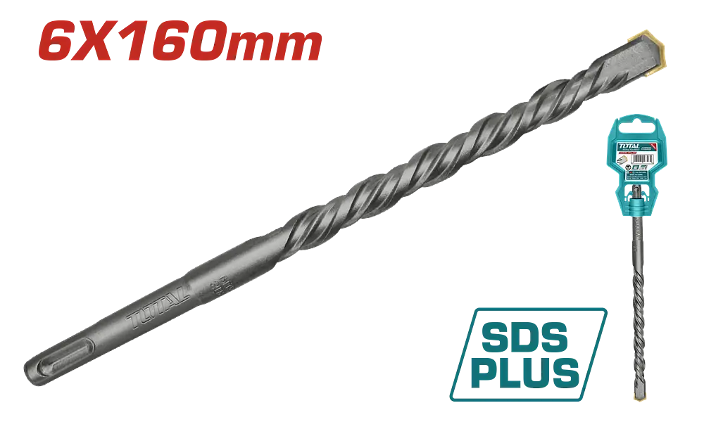 Бур TOTAL TAC310602 SDS plus 6x160мм (7090236)