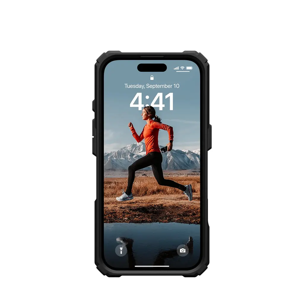 Чохол UAG для iPhone 16, Plasma XTE MagSafe, Black/Orange teh0019499 - фото 6