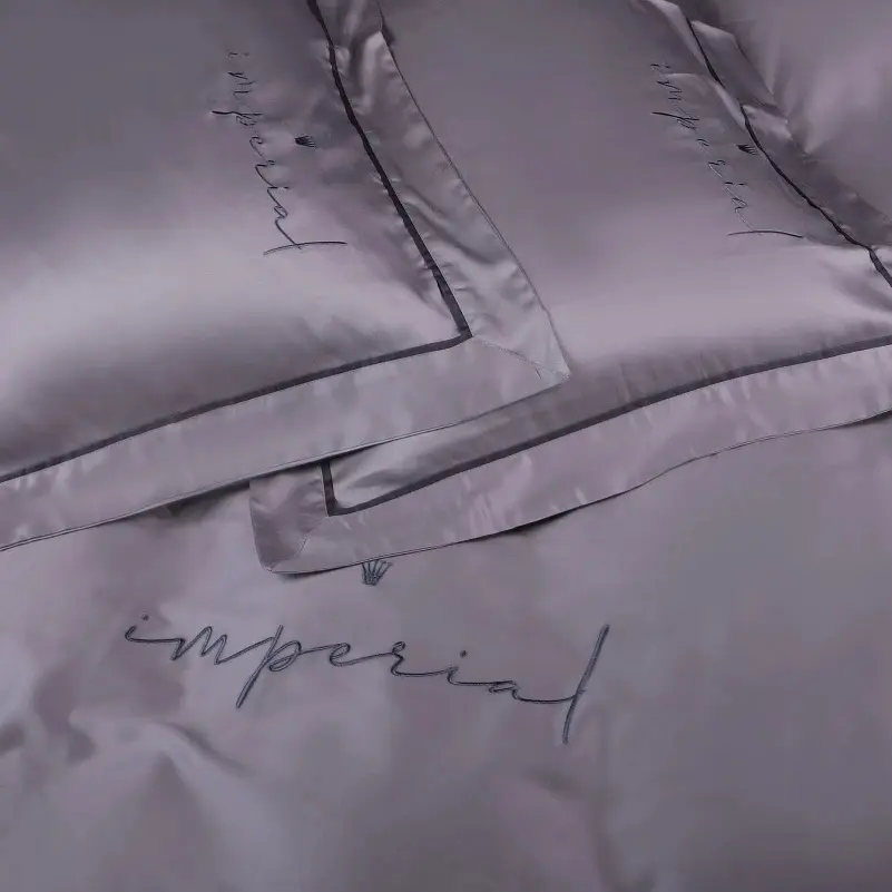 Комплект постільної білизни MirSon Imperial Tencel №06 Gray 2 х 143 x 210 см (2200010755299) - фото 2