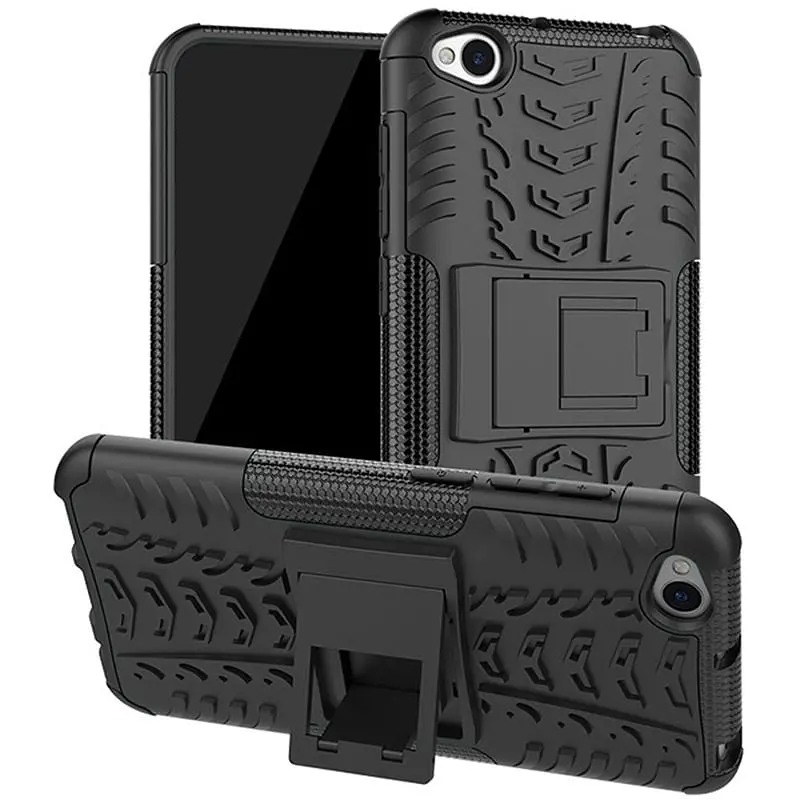 Чохол-накладка Toto Dazzle Kickstand 2 in 1 Case Xiaomi Redmi Go Black - фото 2