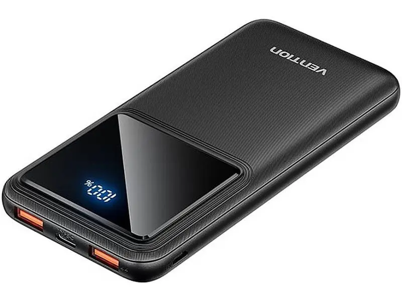 Внешний аккумулятор (Power Bank) Vention 10000mAh Black (FHKB0) - фото 2