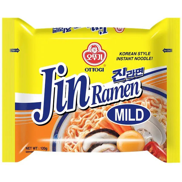 Локшина швидкого приготування Рамен Ottogi Jin Ramen Mild 120g