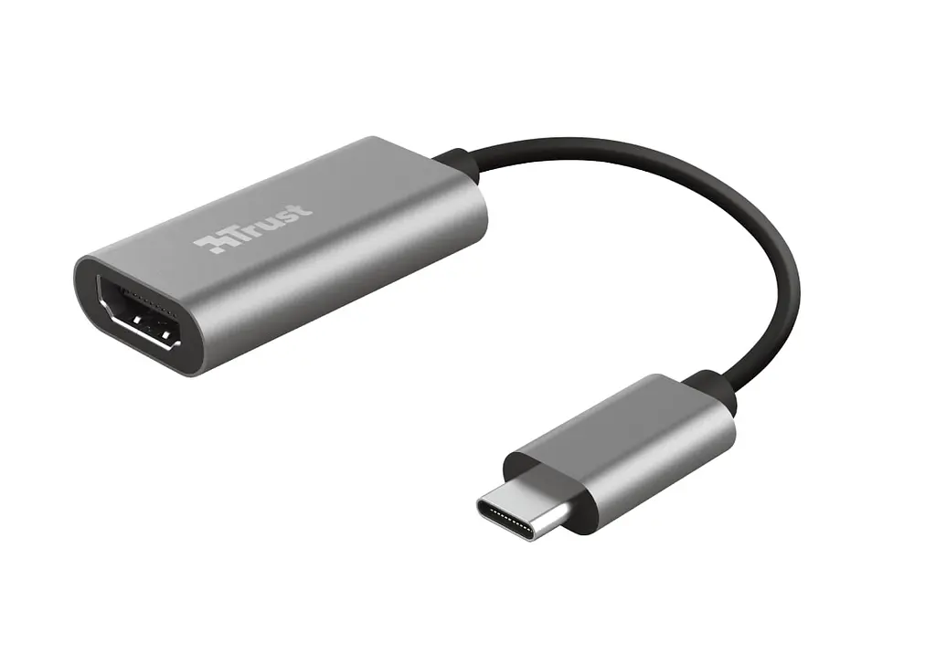 Адаптер Trust Dalyx USB-C > HDMI, 0.2м, Алюминий, черный teh0018506 - фото 2
