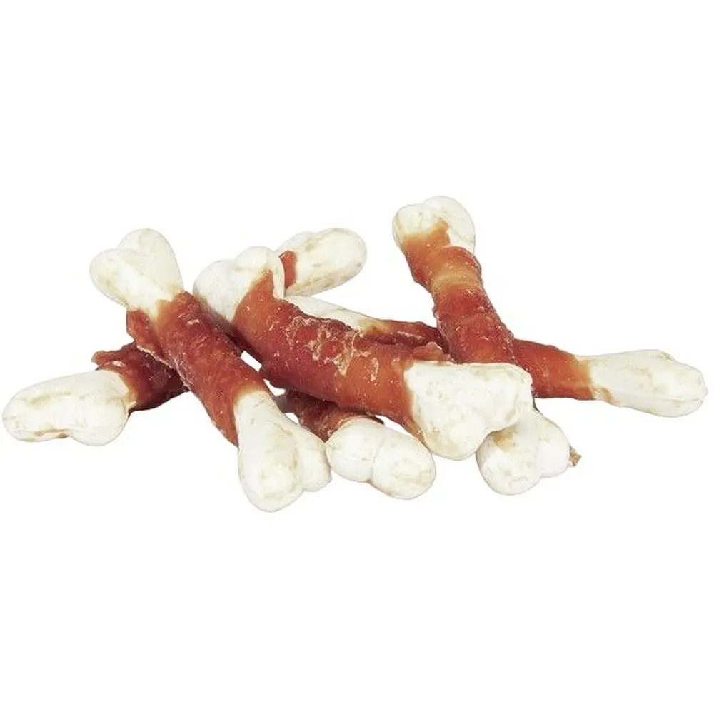 Лакомство для собак Camon Treats & Snacks Кальциевая косточка обмотанная уткой 80 г - фото 2