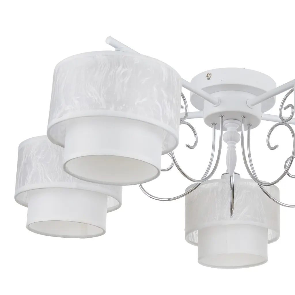 Люстра потолочная Brille классическая E14 40W WH (BKL-499C/5) - фото 4