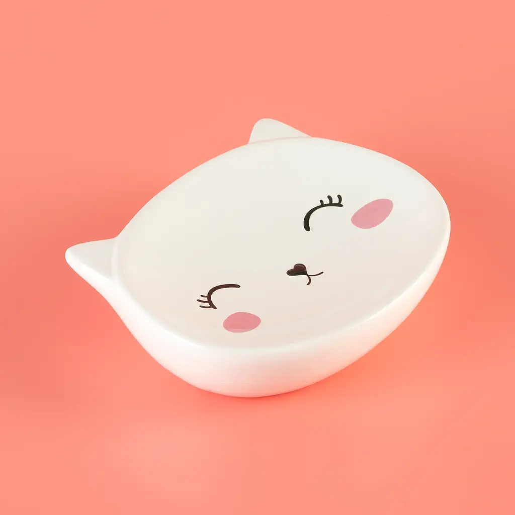 Мильниця МВМ My Home Cute cat, білий (BA-20 WHITE) - фото 2