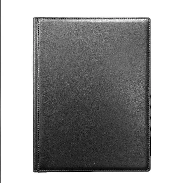 Кожаная папка для документов на подпись черная - фото 6