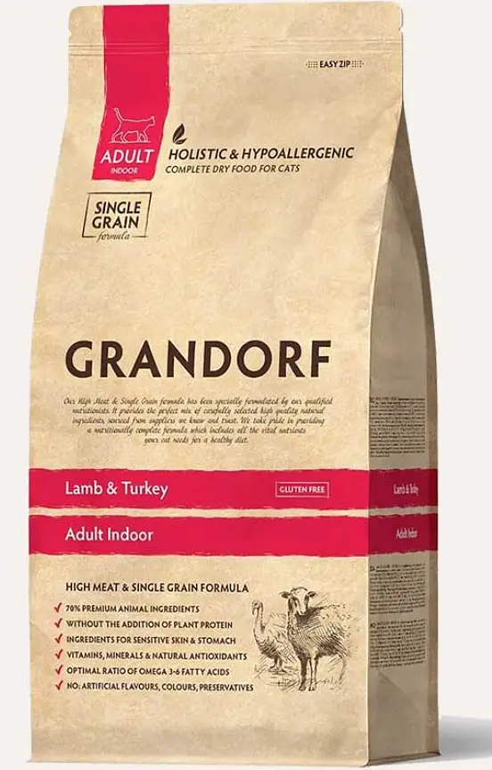 Grandorf Lamb & Brown Rice Adult Indoor 8 кг
