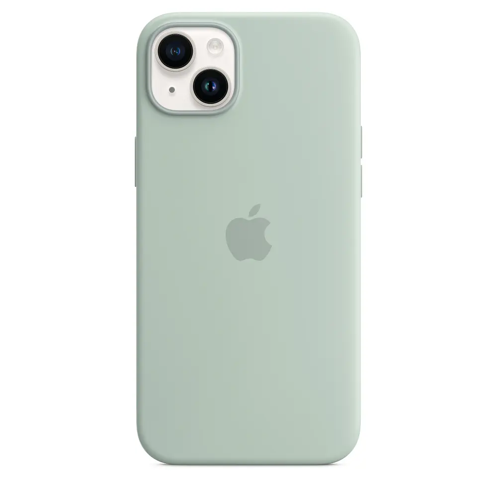 Чохол Silicone Case з MagSafe для Apple iPhone 14 Plus (Succulent) ААА [72710] - фото 5