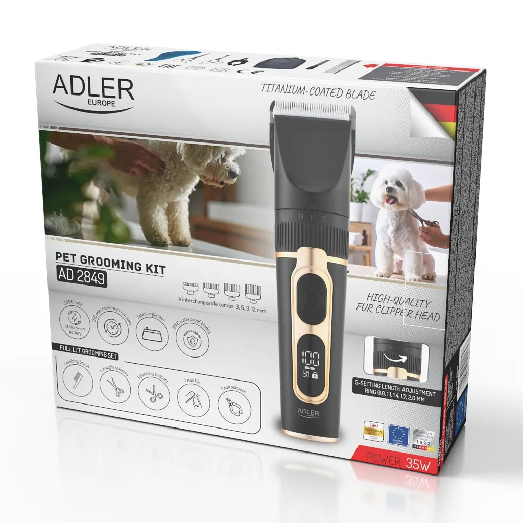 Машинка для стрижки тварин Adler AD 2849 - фото 8
