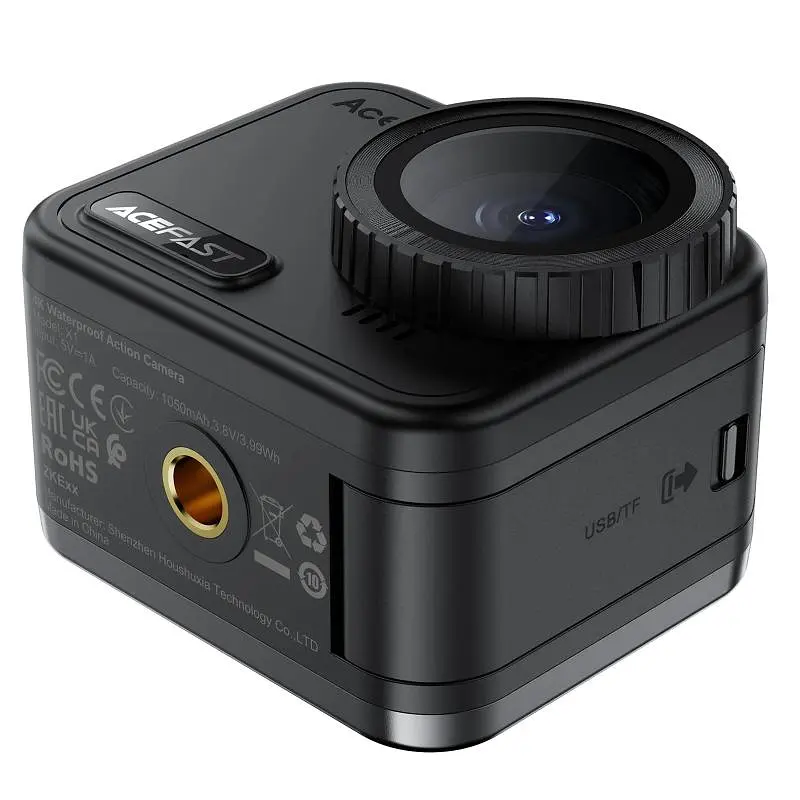 Екшн-камера Acefast X1 4K sports waterproof IPX8 Black - фото 5