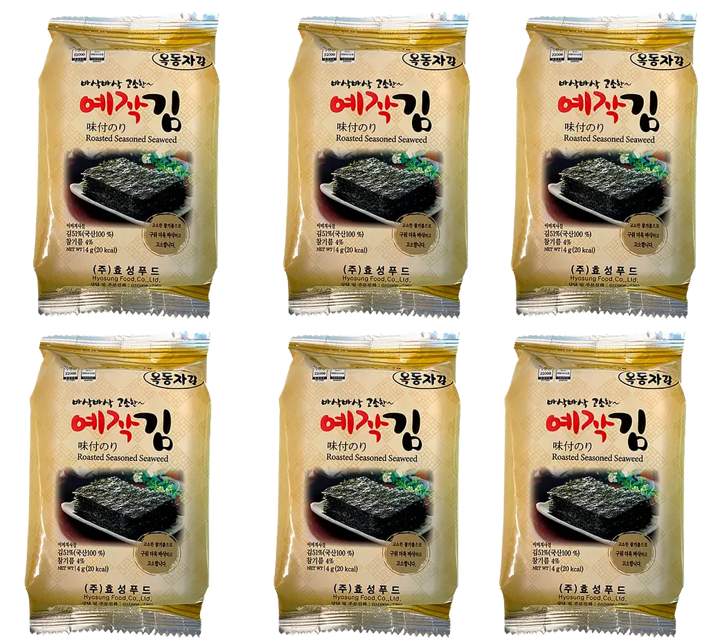 Чіпси норі Hyosung Food Co Ye-Jak класичні 4г - фото 3