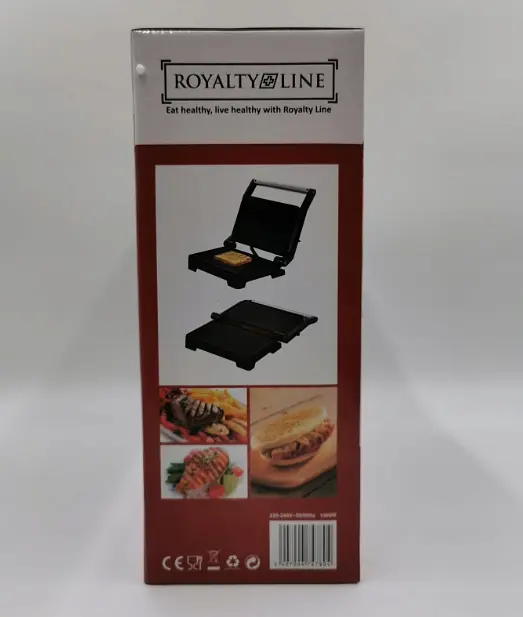 Електрична бутербродниця гриль Royalty line grill plate ST-1000.869.1 з керамічним покриттям - фото 2
