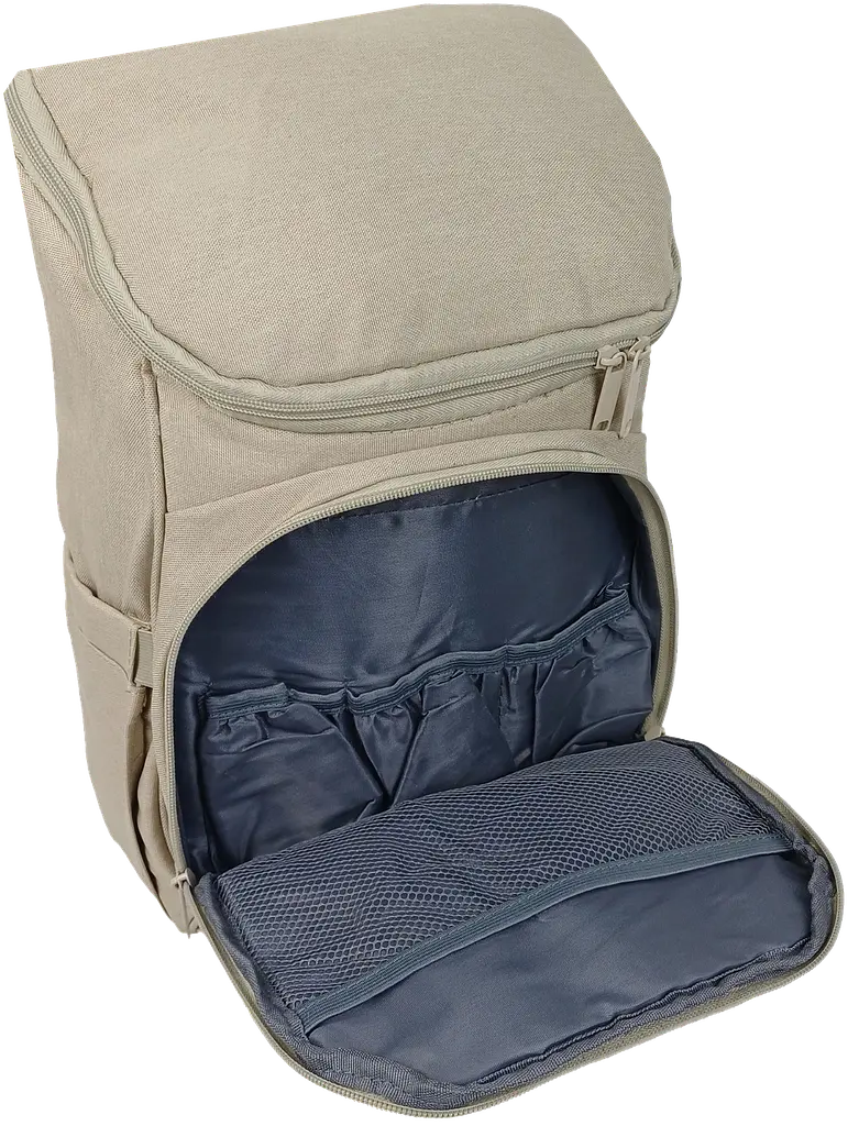 Рюкзак для мам з пелюшковими килимками Live in Style 16 л 40.5x24x19 см поліестер бежевий - фото 7