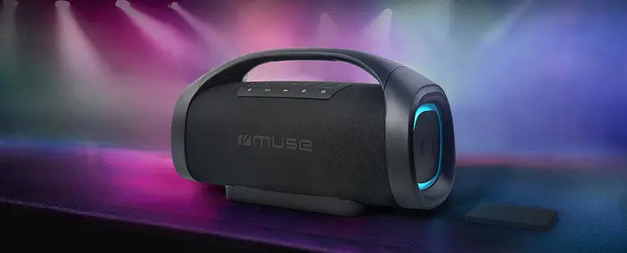 Колонка портативна з ручкою Muse M-980 BT Black - фото 4