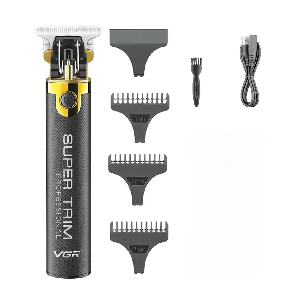 Професійний бездротовий тример для волосся акумуляторний VGR Professional Hair, 1500 mAh, USB, Чорний (4693226630)