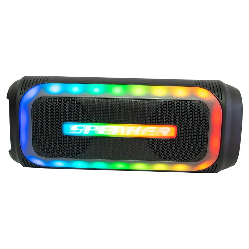 Bluetooth колонка RGB чорна акумуляторна, музична бездротова колонка E4107 BT WSJAR E-4107 - фото 2