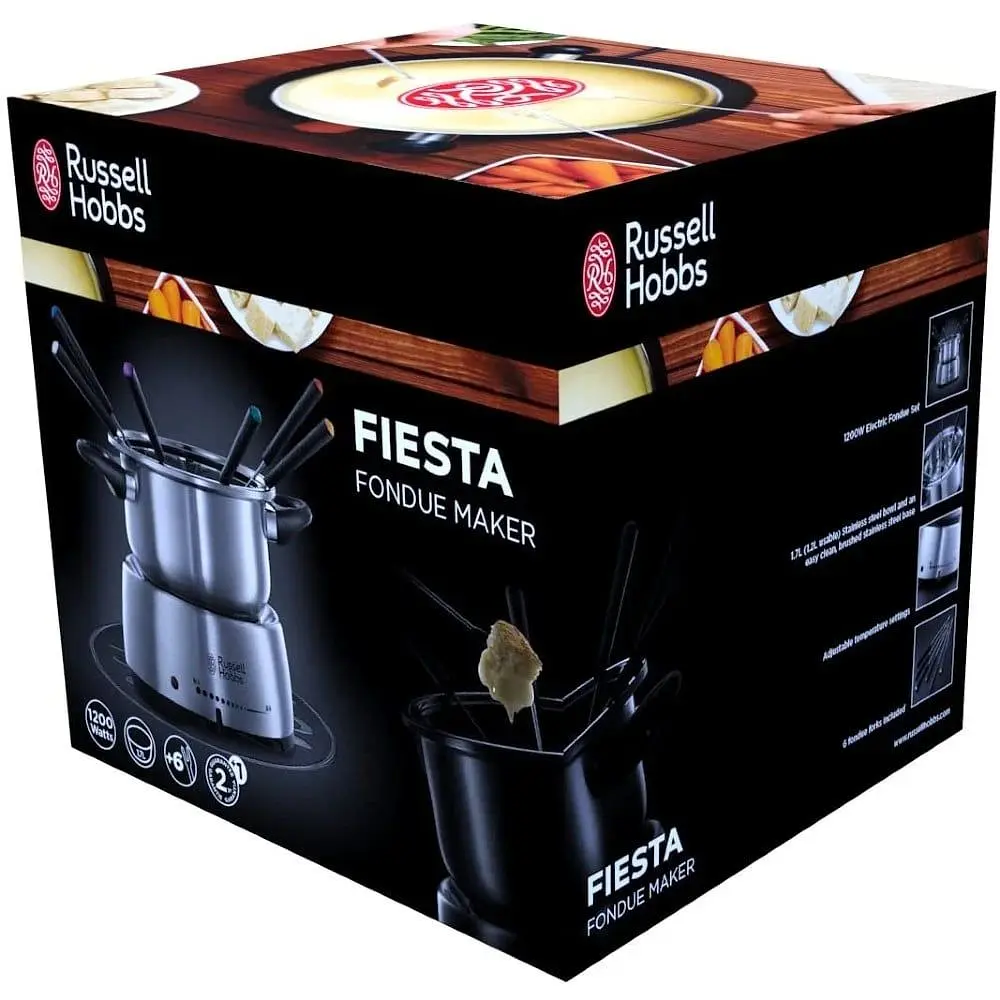 Фондю Russell Hobbs Fiesta електричне 2 л 1200 Вт сіре (22560-56) - фото 2