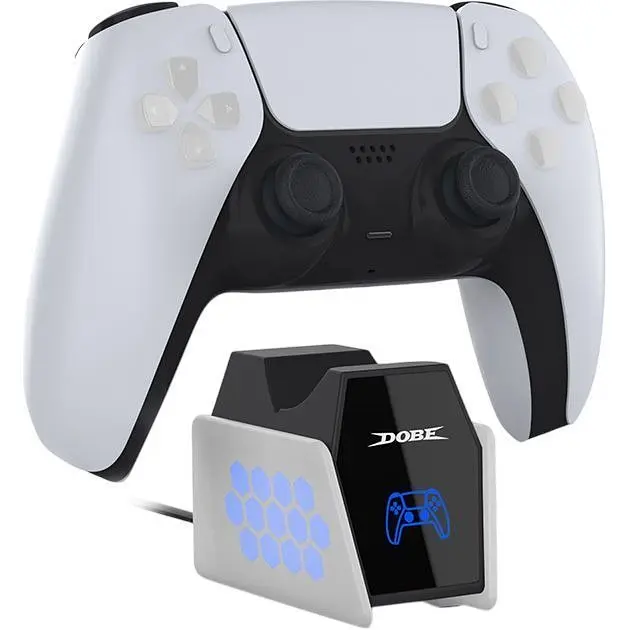 Зарядна станція Dobe Charging Dock TP5-35132 для PS5 DualSense White [156493] - фото 2