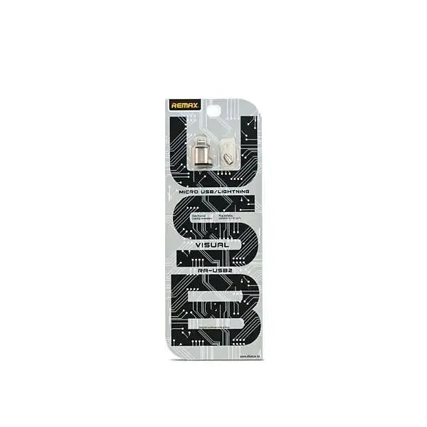 Адаптер Remax RA-USB2 Visual microUSB-Lightning Gold (6954851289814) - фото 2