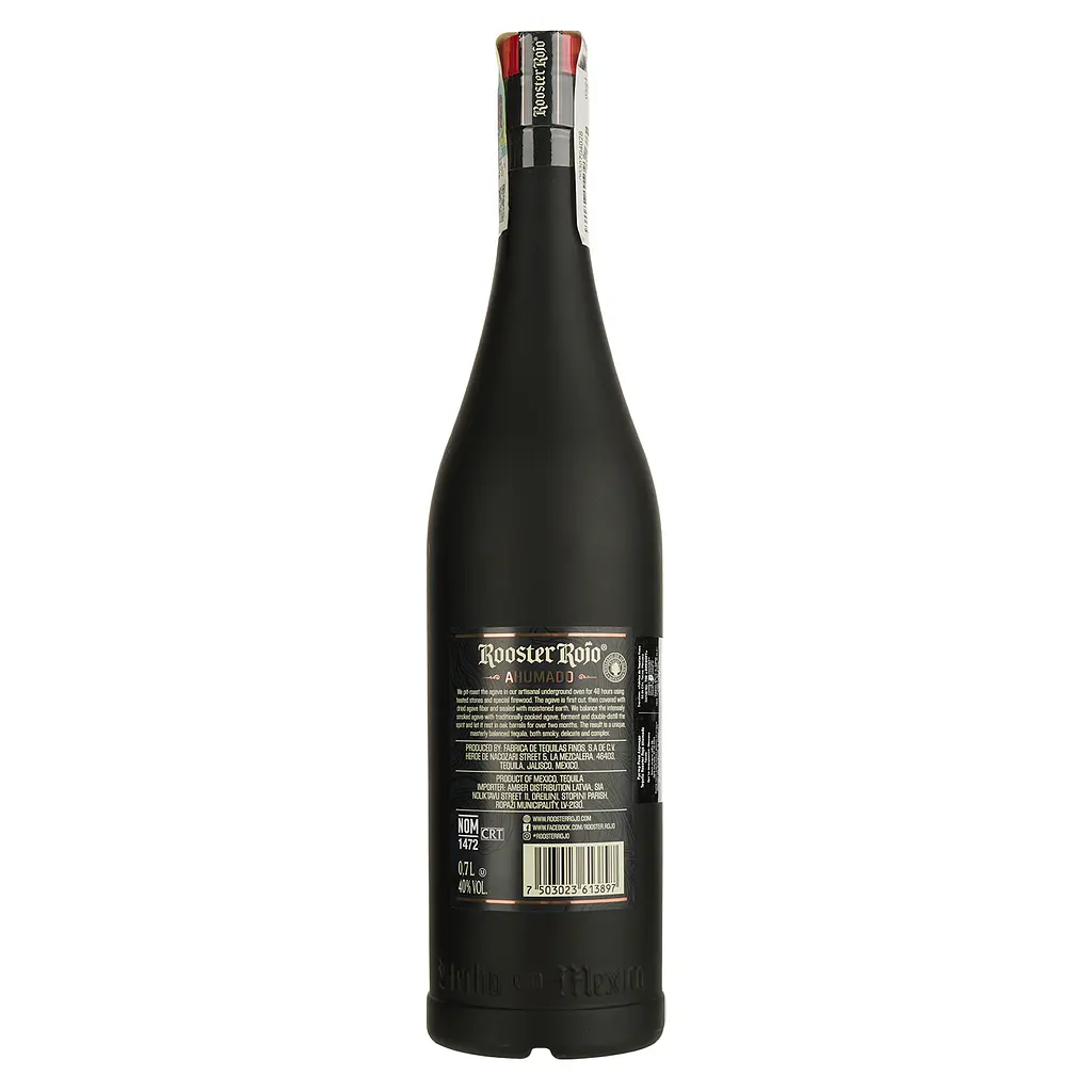 Текіла Rooster Rojo Reposado Ahumado 38% 0.7 л - фото 2