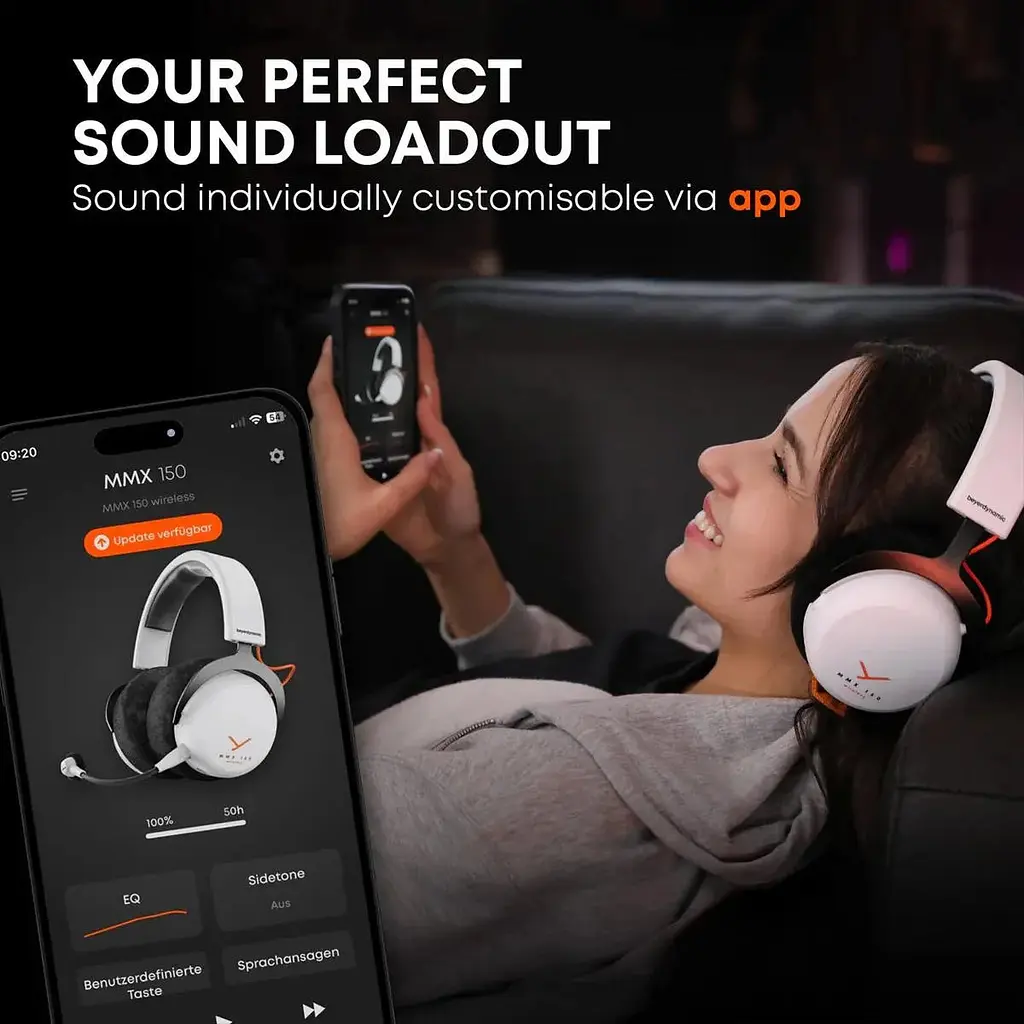 Навушники з мікрофоном Beyerdynamic MMX 150 Wireless Arctic White - фото 5