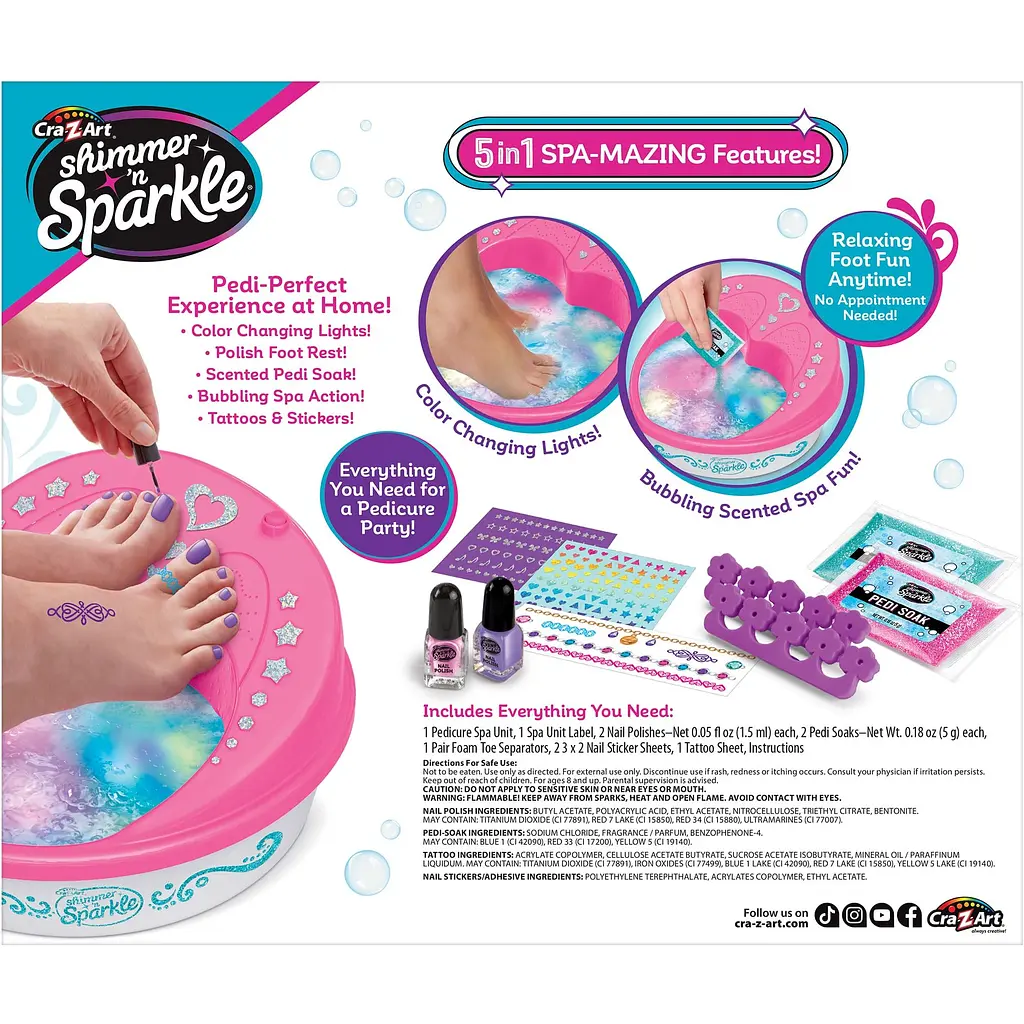 Набор детской косметики Cra-Z-Art Light Up Super Spa Salon 5 in 1 (65628CRA) - фото 3