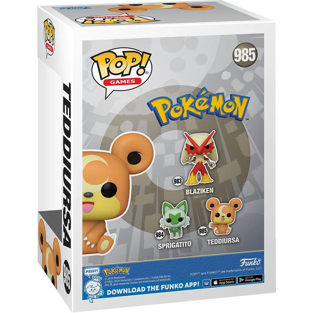 Фігурка Funko POP Games: Pokemon - Teddiursa det0018233 - фото 3