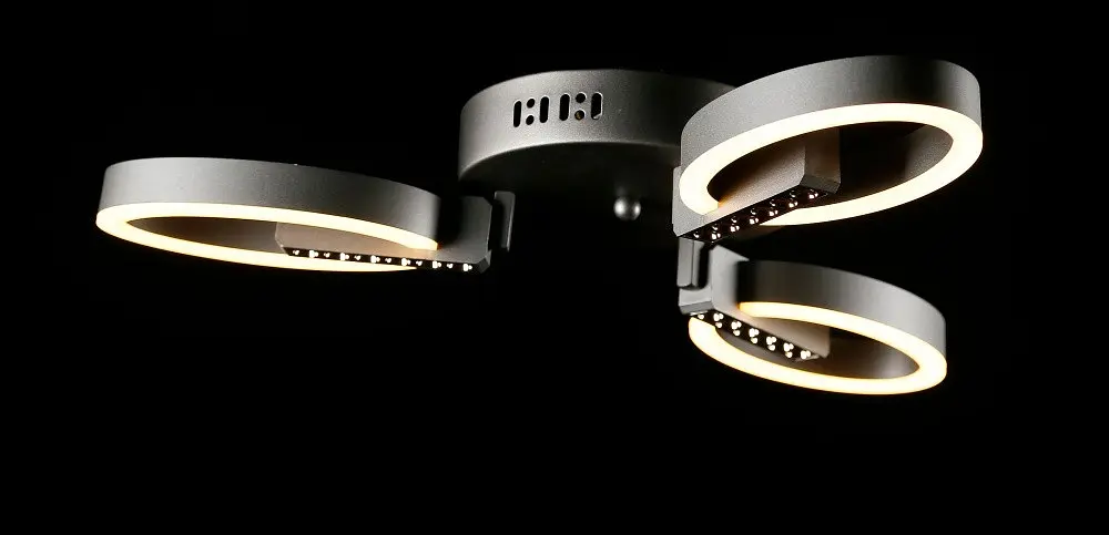 Стельова світлодіодна люстра Splendid Ray L77046/3 ​​LED (grey), сірий, 30 Вт, від 6-15 м² - фото 3