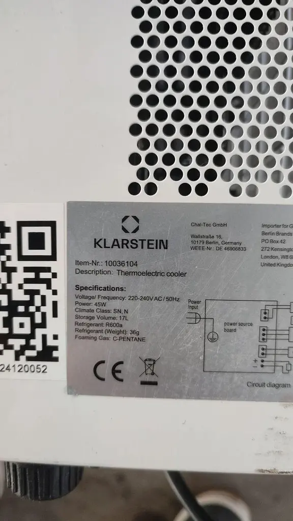 Міні-холодильник Klarstein Geheimversteck (10036104) 26 дБ Б/в - фото 8