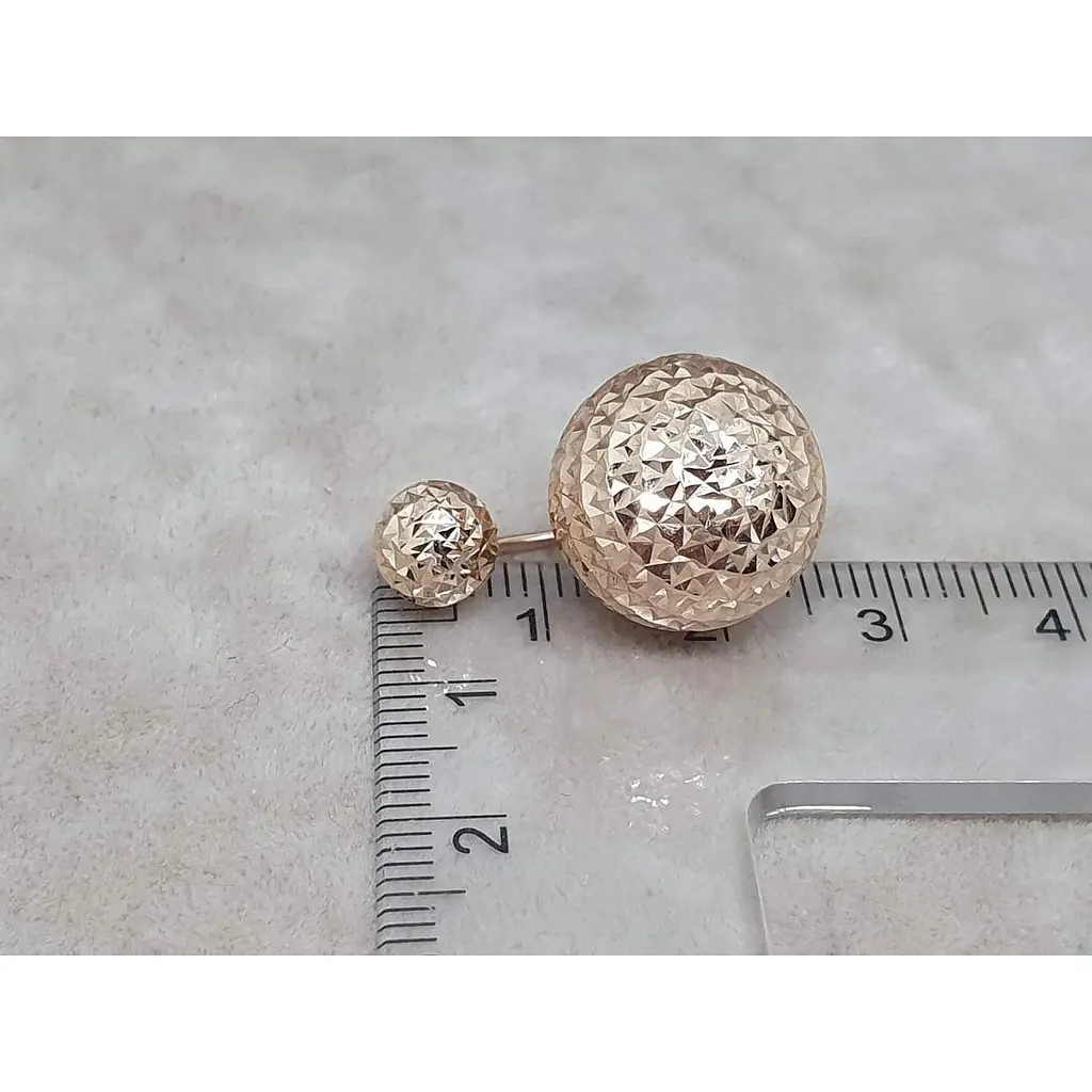 Золоті сережки Favoritum з алмазною гранню. 210336_15_А - фото 5