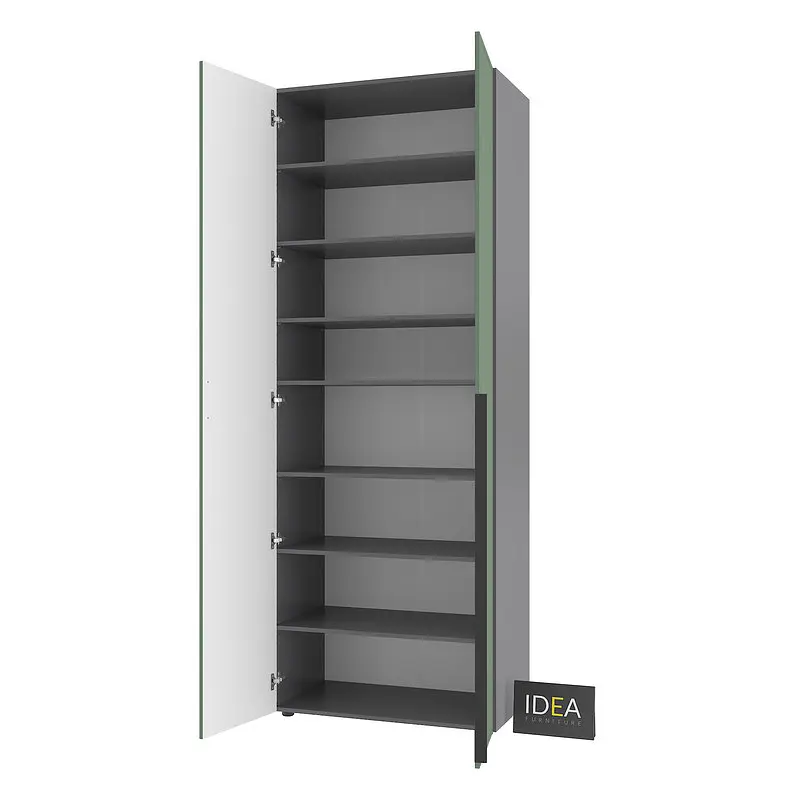 Шафа для одягу з полицями С-9.1 Антрацит/Камуфляж Idea - фото 4