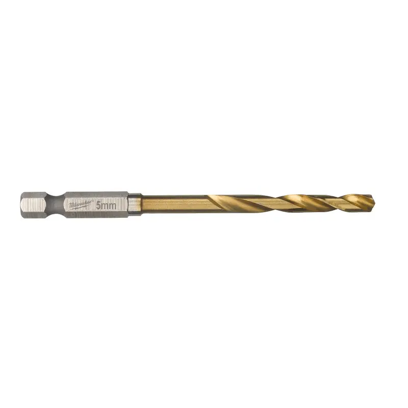 Свердло по металу RedHEX SHOCKWAVE HSS-TiN MILWAUKEE, діаметр 5,0х80х31мм (10шт), пластикова коробка - фото 2
