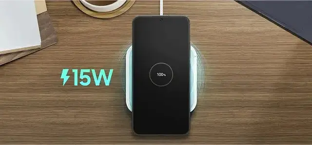 Беспроводное зарядное устройство Samsung 15W Wireless Charger Pad w/o TA (EP-P2400BWEGEU) белое - фото 6