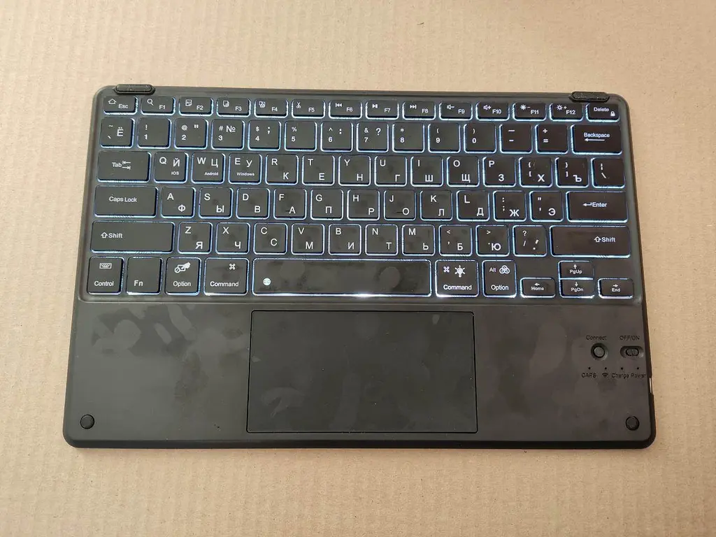 Чохол для планшета Xiaomi Poco Pad /Redmi Pad Pro із клавіатурою touch з підсвічуванням - фото 2