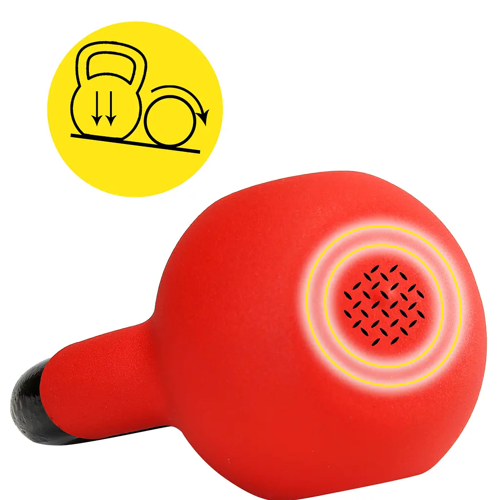 Гиря металева Cornix 8 кг з вініловим покриттям XR-0436 Red/Black - фото 6