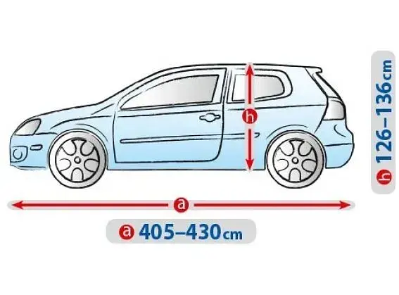 Тент автомобільний для Хечбека / Універсалу Kegel-Blazusiak L1 405-430 х 148-136 см Basic Garage (5-3956-241-3021) - фото 7