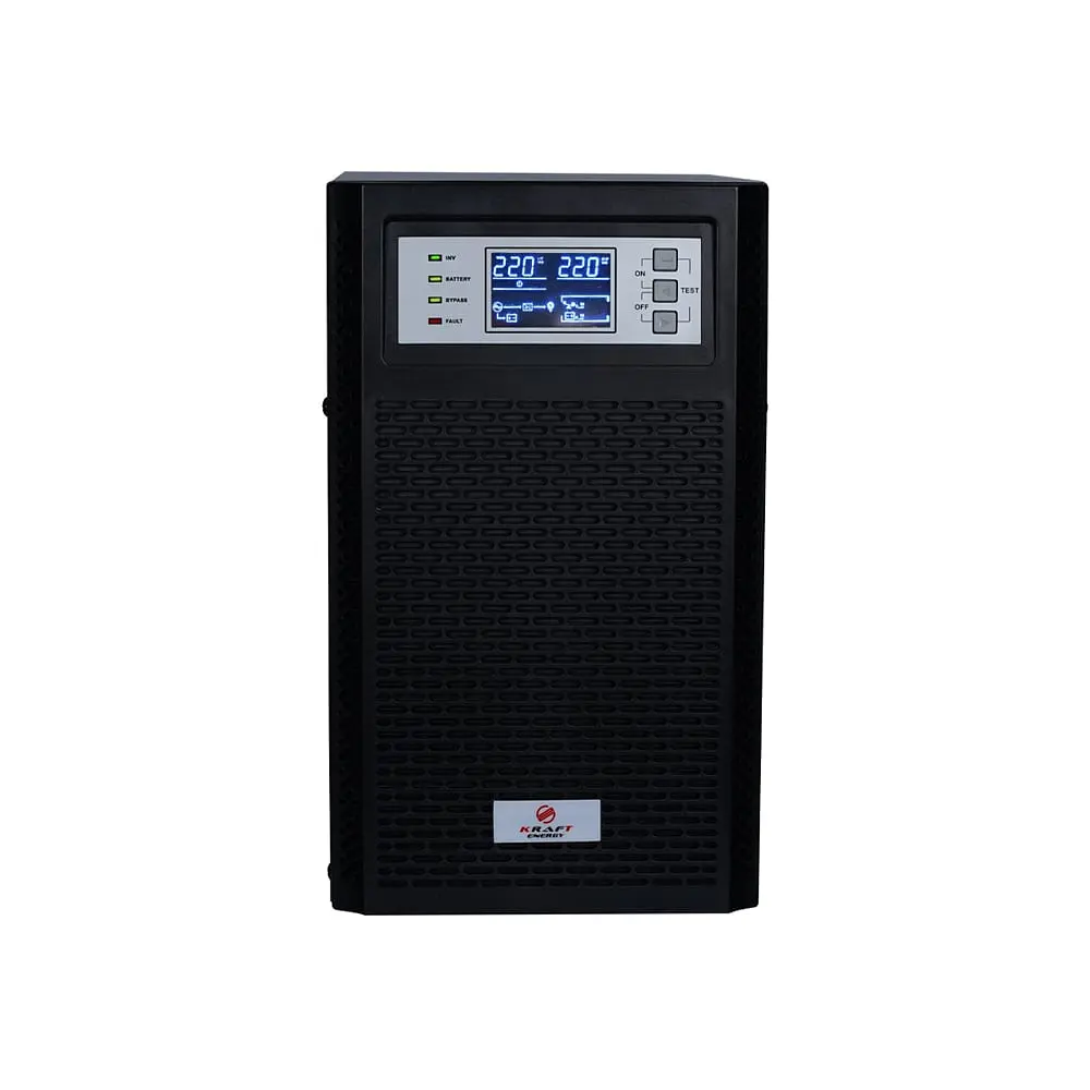 Джерело безперебійного живлення KRF-T1000VA/1KW(LCD) Pro Online UPS Kraft (42-00014)